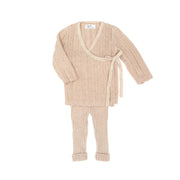 POINTELLE KIMONO SET SHELL PINK