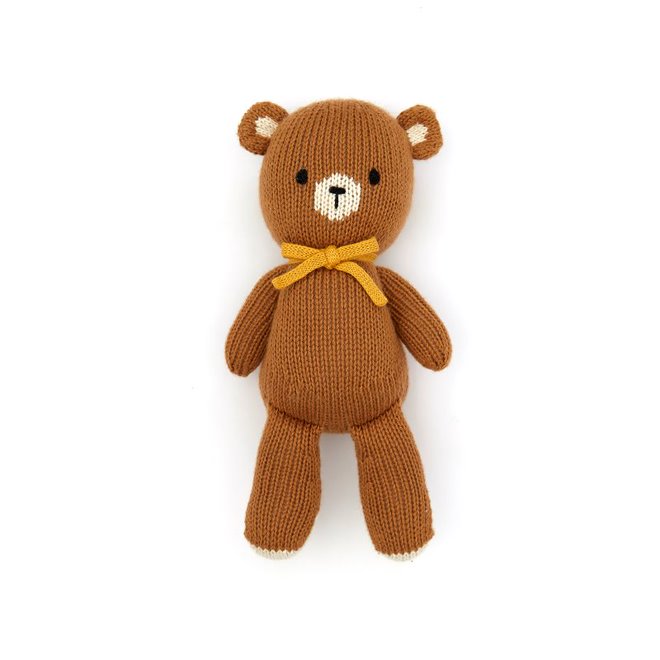 The Baby bear 8.5" tobacco & yellow